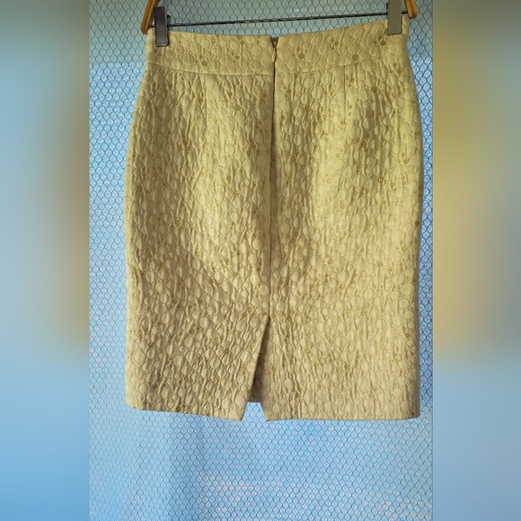 NWOT J.CREW Golden Bubbles Pencil Skirt Sz 0 - Picture 4 of 6